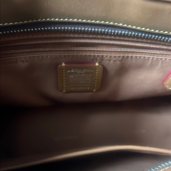 Coach Tan Leather Satchel with Classic Design - Picture 5 of 8